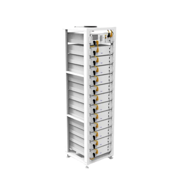 Deye 61.44kwh HV Lithium Battery Set (Includes 12x 5.12kWh battery, 3U Rack and HV control box)