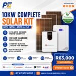 10kW Complete Solar Kit with Conder Hybrid Inverter – 10kWh Battery package offer from Phase Energy