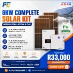 6kW Complete Solar Kit with Conder Hybrid Inverter package offer from Phase Energy