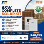 6kW Deye Off-Grid Complete Solar Kit – 5.1kWh Battery package offer from Phase Energy