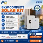 8kW Complete Solar Kit with Deye Hybrid Inverter – 10.2kWh Battery package offer from Phase Energy