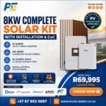 8kW Complete Solar Kit with Deye Hybrid Inverter – 5.1kWh Battery package offer from Phase Energy
